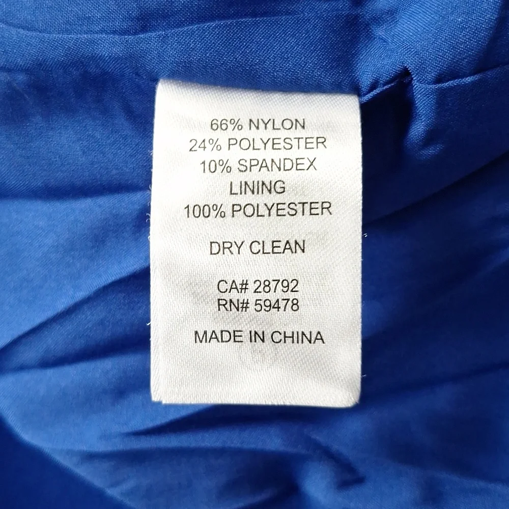 Rachel Zoe Blue Careerwear Gorpcore One Button Long Sleeve Blazer Jacket Size XS - Picture 13 of 14